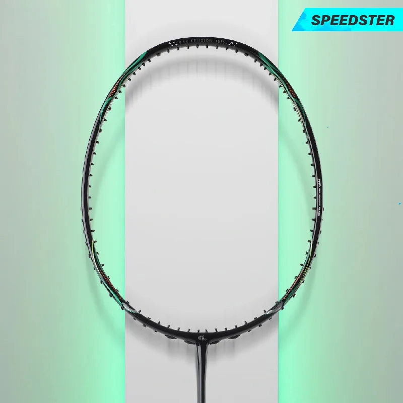 Badminton Racket For Defensive Play-Apacs Asgardia Lite Badminton Racket (Black Green)