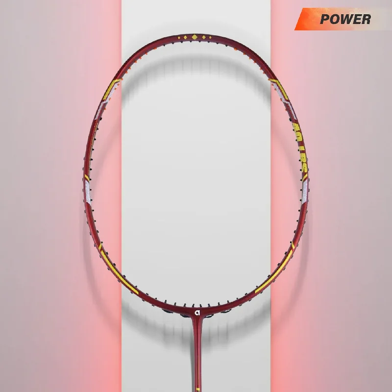 Badminton Racket For All Courts-Apacs Finapi 232 XTRA Power Badminton Racket (Red/Gold)