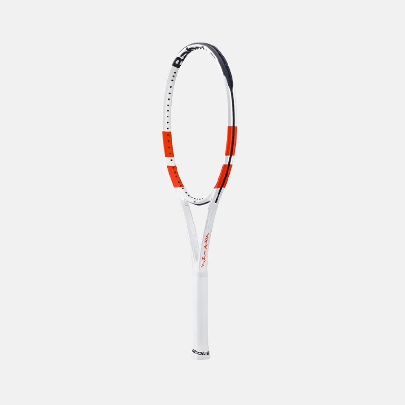 Tennis Racket With 90s Vibes-Babolat Pure Strike Team Tennis Racquet -White/Red/Black