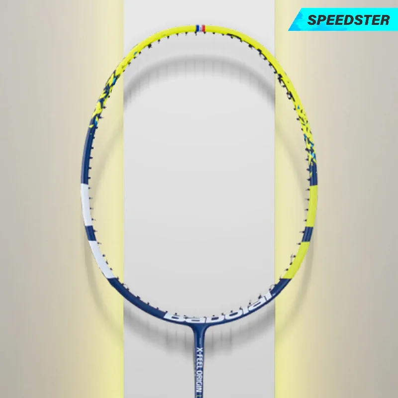 Badminton Racket In White-Babolat X-Feel Origin Lite Badminton Racket (Strung)