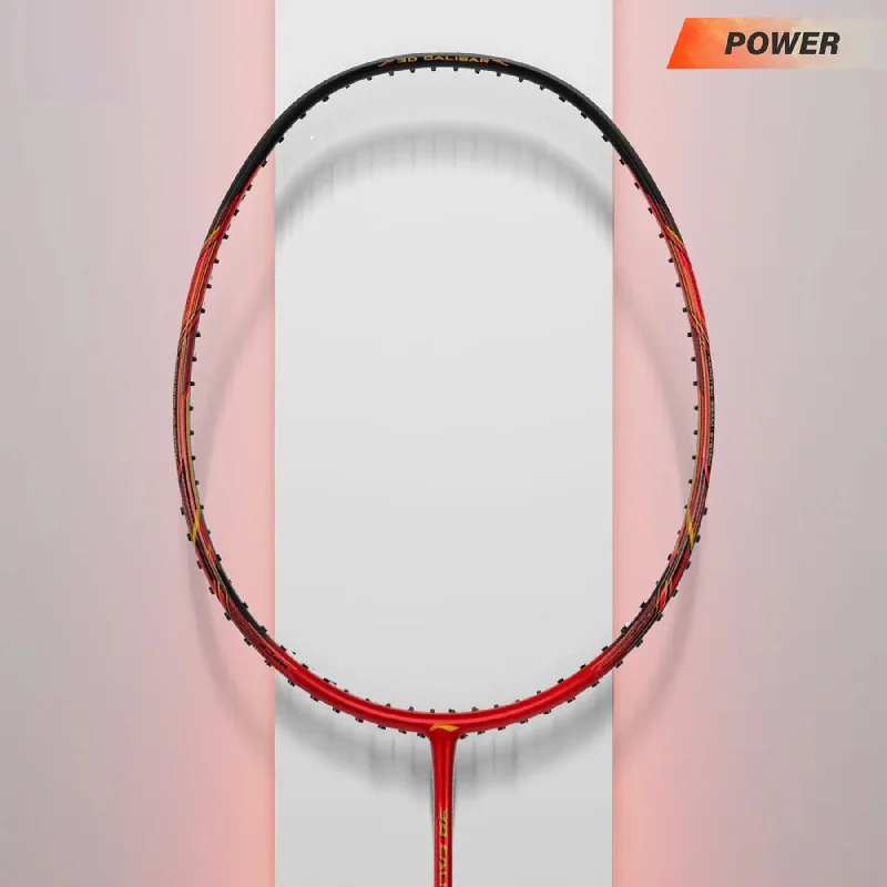 Badminton Racket For Influencer Picks-Li-Ning 3D CALIBAR X Boost (Red/Black) Badminton Racket