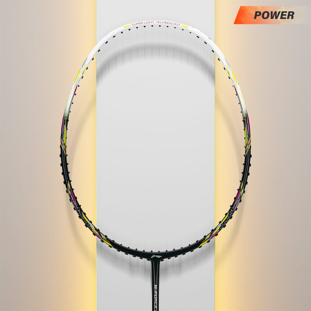 Badminton Racket With Flash Sales-Li-Ning GForce 5800 Superlite Badminton Racket - Charcoal Olive/ White/ Lime