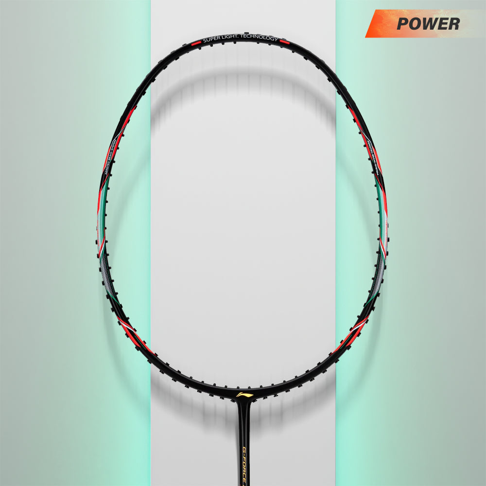 Badminton Racket For Summer Leagues-Li-Ning GForce 5900 Superlite Badminton Racket - Black/Cyan/Orange