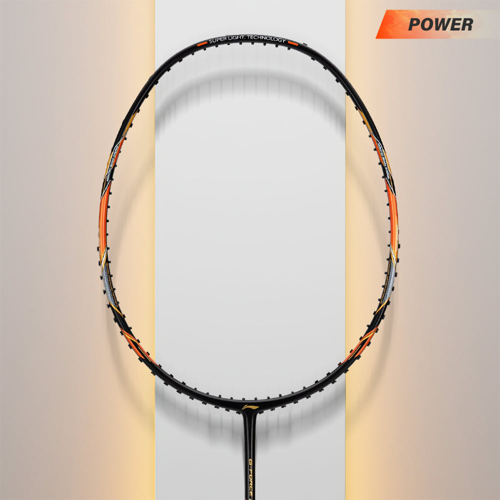 Badminton Racket With Dry Handling-Li-Ning GForce 5900 Superlite Badminton Racket - Black/Gold