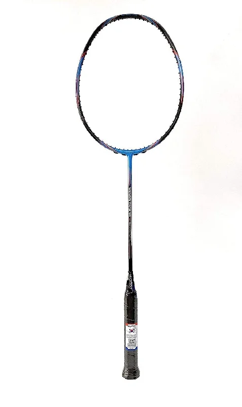 Badminton Racket For Road Trips-Maxbolt Woven Tech 90 Badminton Racket -  Blue/Black