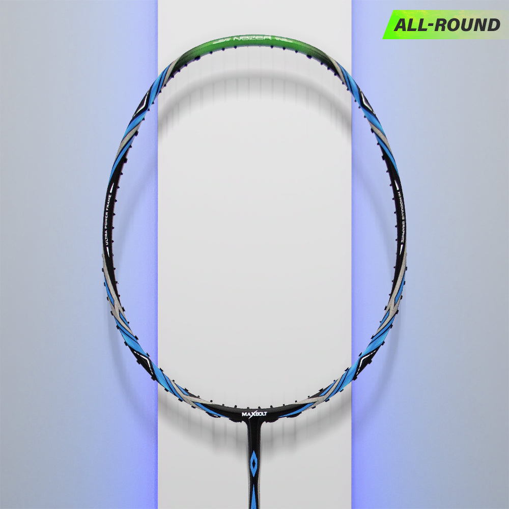 Badminton Racket For Social Media Buzz-Maxbolt X-19 Badminton Racket - Blue