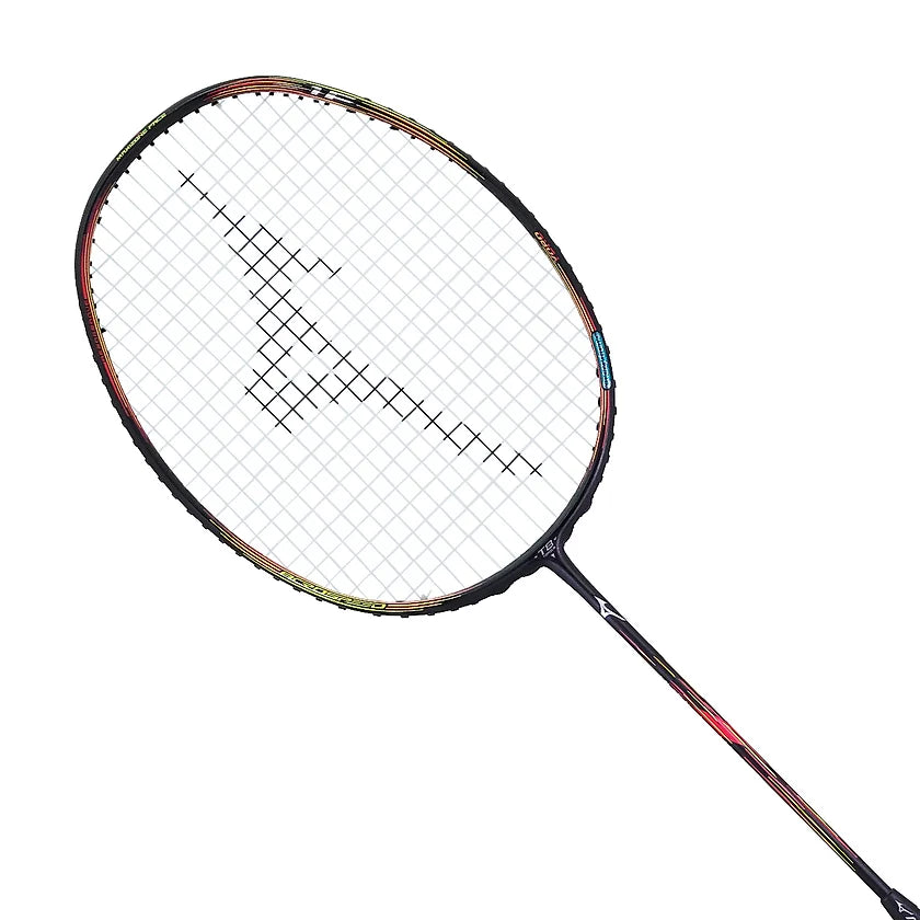 Badminton Racket For Slow Pace-Mizuno Acrospeed 1 Focus Badminton Racket [Black/Red]