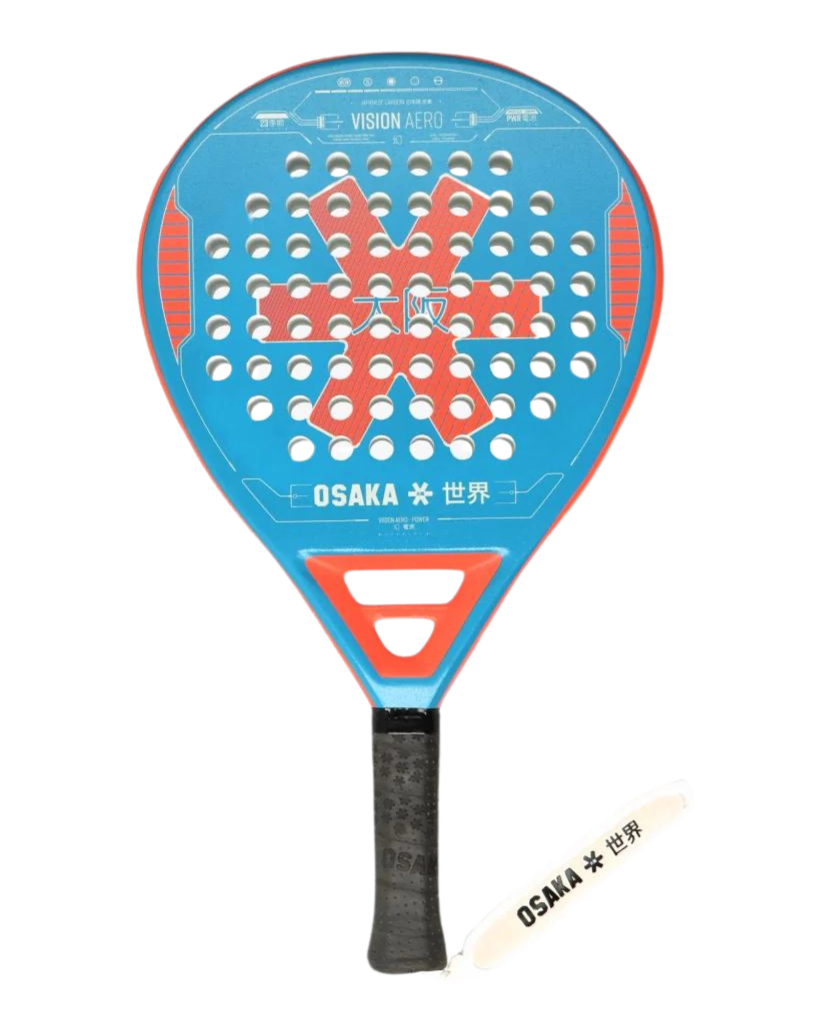 Tennis Racket For Soft Feel-Osaka Vision Aero Power - Blue Orange