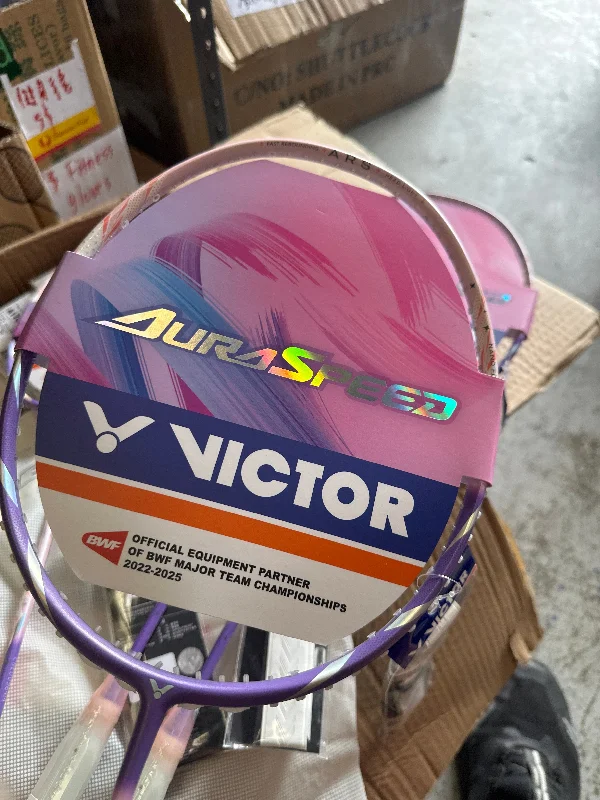 Badminton Racket For Pro Dreams-Victor AuraSpeed 90F Badminton Racket Pink 5UG6