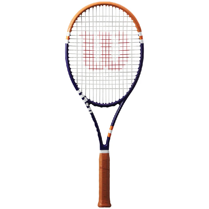 Tennis Racket With Team Branding-Wilson Blade 98 16x19 V8 Roland Garros 2023 Tennis Racket (Unstrung)