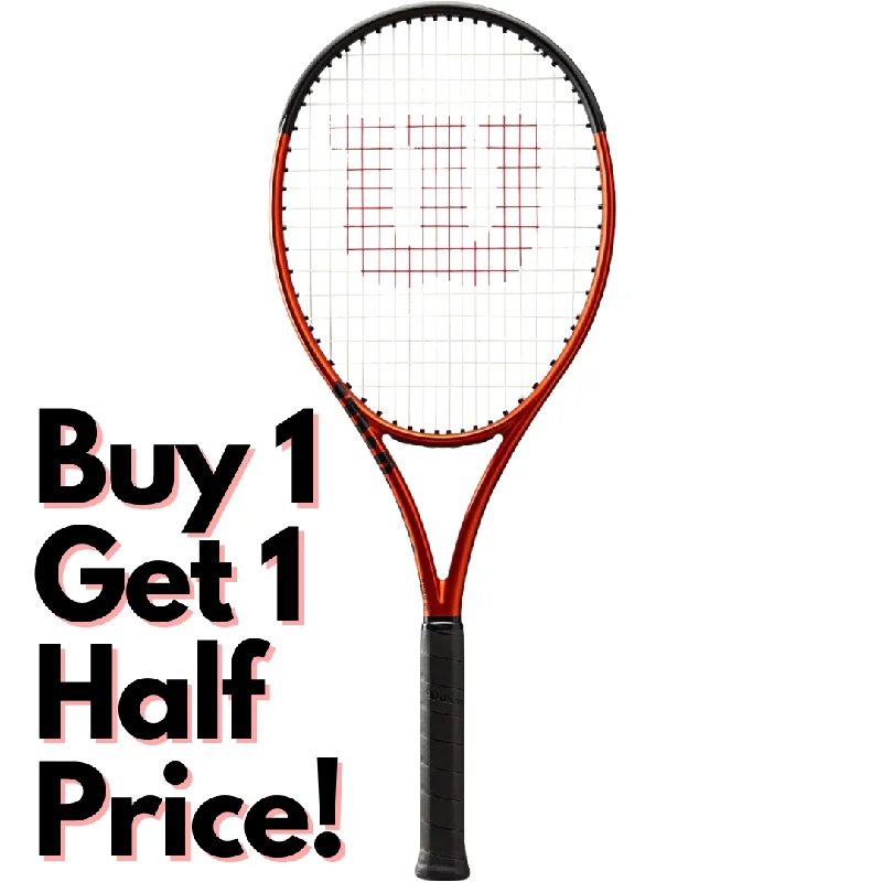 Tennis Racket For Tennis Camps-Wilson Burn 100 V5.0 Racket - Buy 1 Burn get 1 Half Price!