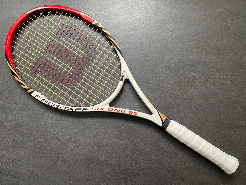 Tennis Racket With Agility Boost-Wilson Pro Stock Pro Staff Six.One 95 (16X19)