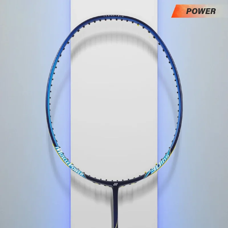 Badminton Racket With Low Tension-YONEX Muscle Power 33 Light Badminton Racket (Green/ Blue)