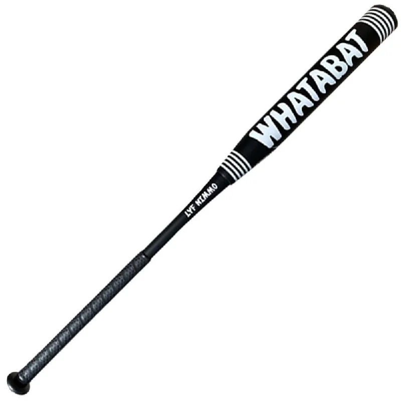 Baseball Bat With Retro Grain-2023 Anarchy WHATABAT USSSA Slowpitch Softball Bat A23UWATA212-1 (Black)