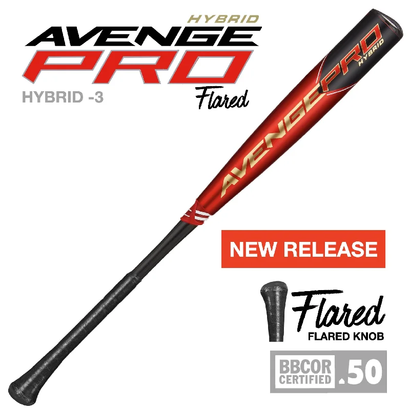 Baseball Bat With Small Barrel-2023 Avenge Pro Hybrid FLARED (-3) BBCOR Baseball Bat