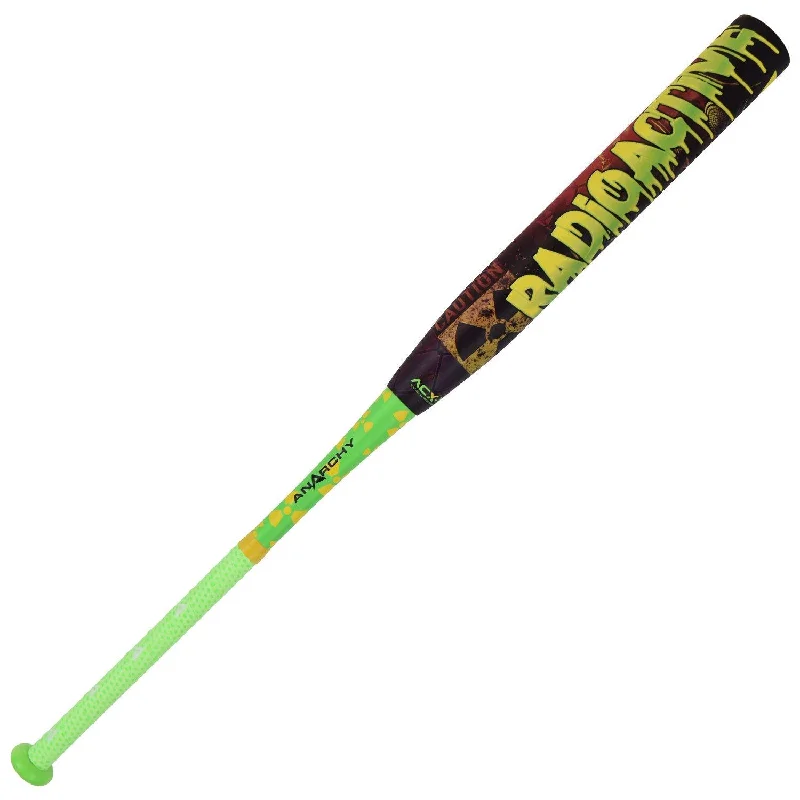 Baseball Bat With Heavy Feel-2024 Anarchy Radioactive 1/2oz End Load USSSA Slowpitch Softball Bat ASPRAD24U