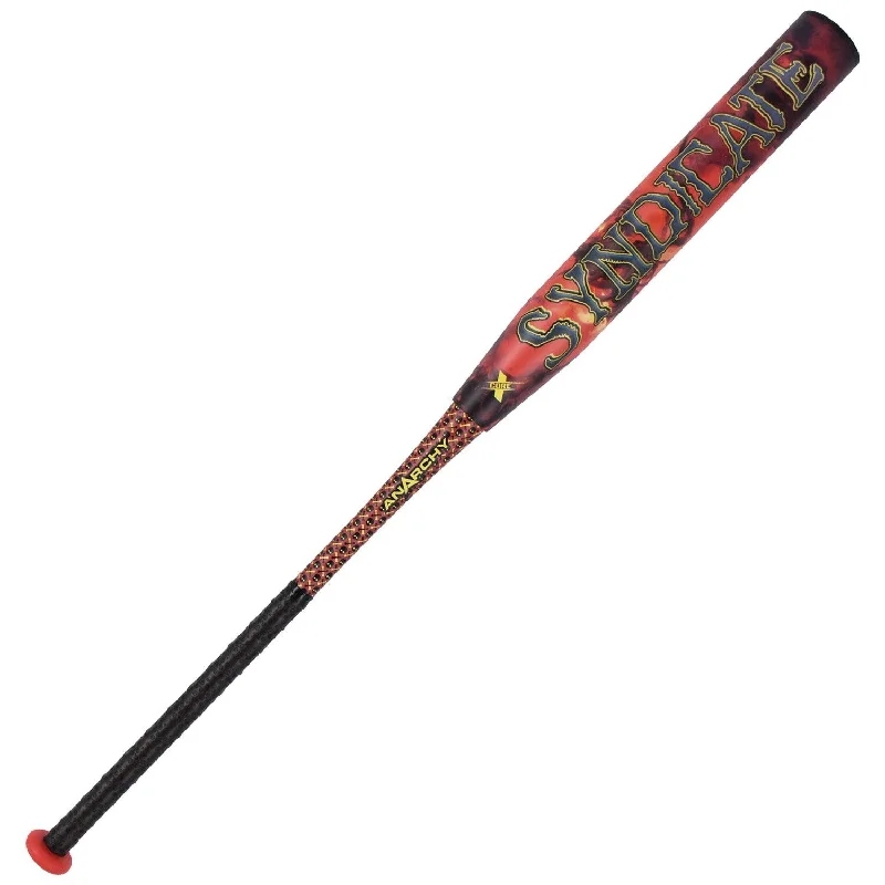 Baseball Bat With Ash Grain-2024 Anarchy Syndicate 1/2oz End Load USA/ASA Slowpitch Softball Bat ASPSYN24A