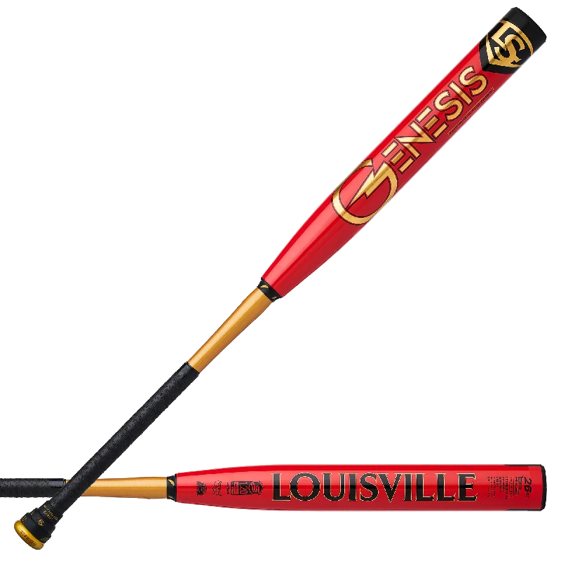 Baseball Bat For Outdoor Fields-2024 Genesis 2Pc Balance Red-Gold USSSA Bat