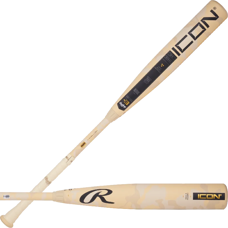 Baseball Bat For Summer Heat-2025 RAWLINGS ICON -3 BBCOR BASEBALL BAT