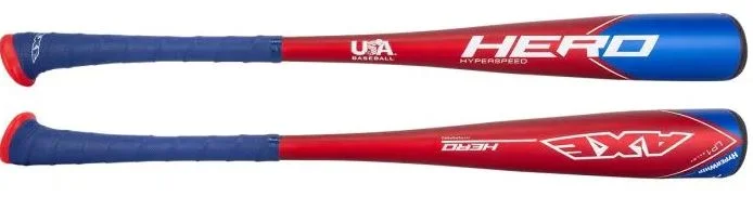 Baseball Bat With Small Brands-AXE HERO 1 PC ALLOY 2 1/2" BASEBALL BAT -12