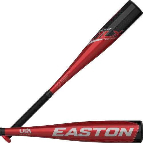 Baseball Bat With Composite Material-Easton 2023 Alpha ALX (-11) USA Approved T-Ball Bat - Black Red