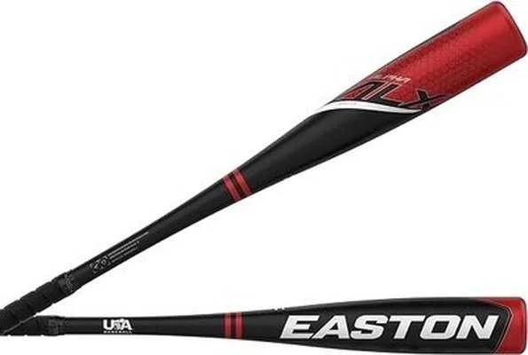 Baseball Bat With Fan Support-Easton 2023 Alpha ALX (-8) USA Approved Bat 2 5/8" YBB23AL8 - Black Red