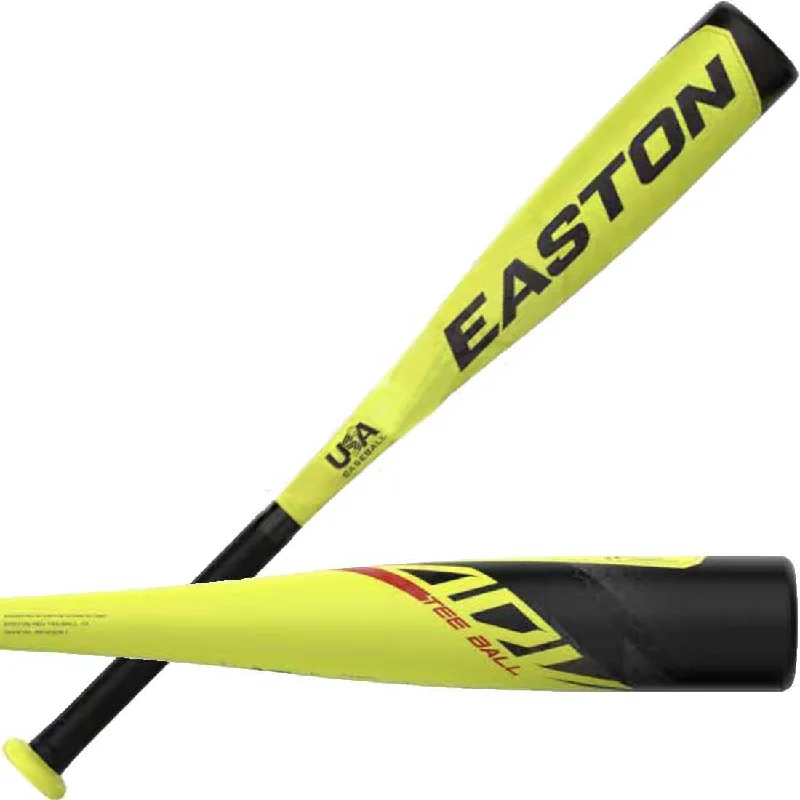 Baseball Bat For Outdoor Fields-Easton 2024 Adv (-13) USA T-Ball Bat - Black Yellow