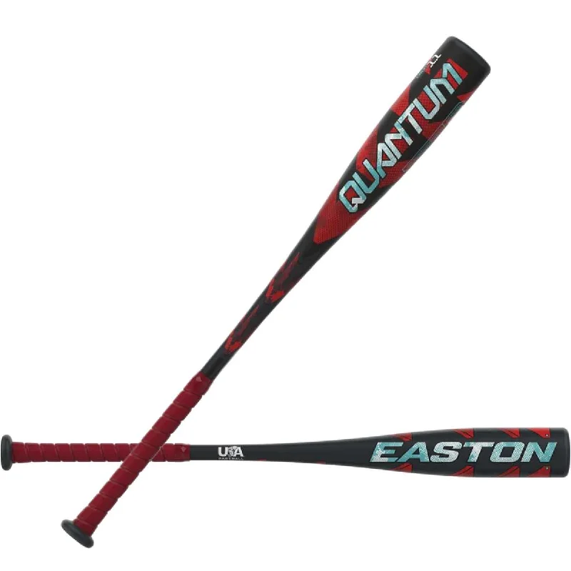 Baseball Bat In Black-Easton 2024 Quantum (-11) USA Approved Bat 2 5/8" EUS4QUAN11 - Black Red