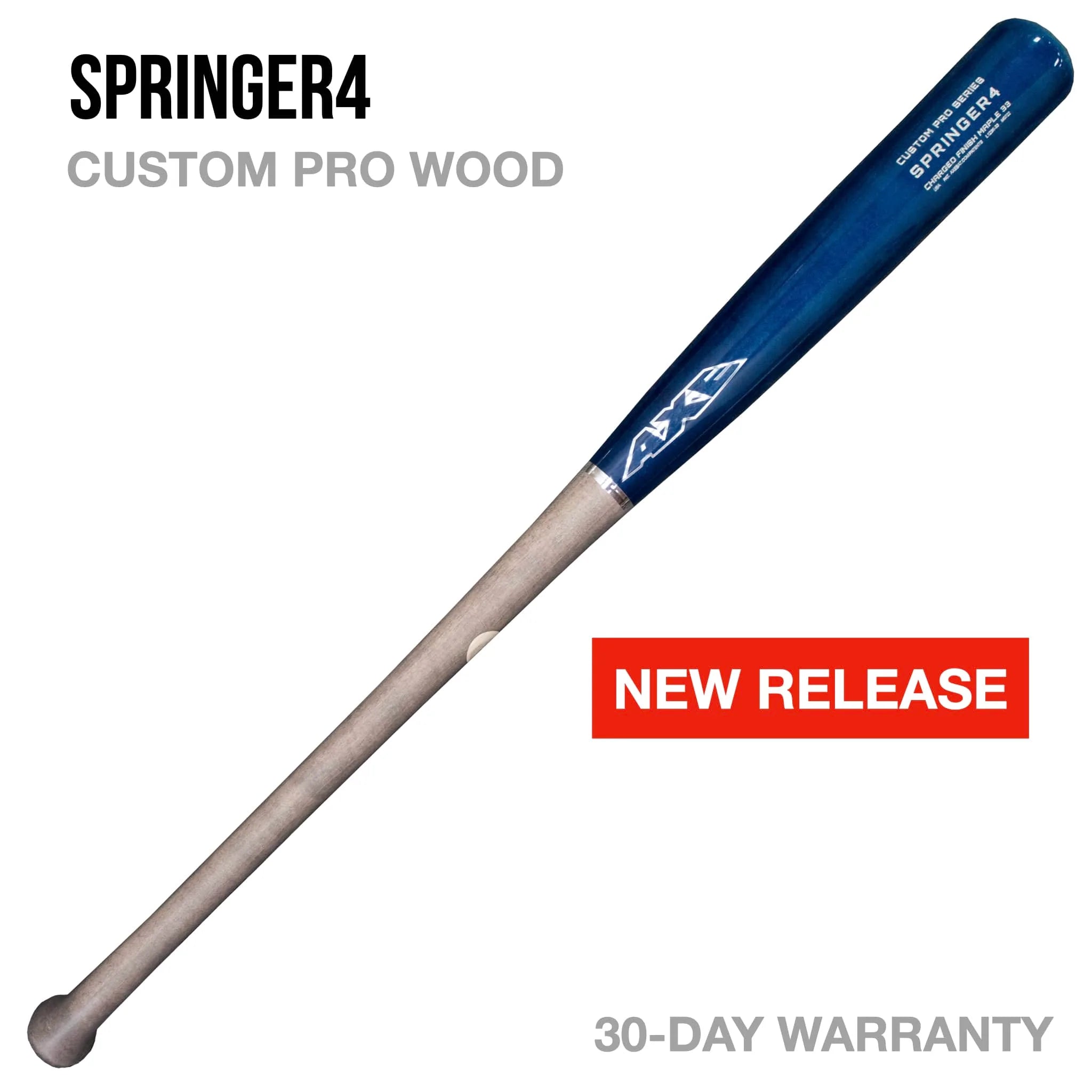 Baseball Bat In Black-George Springer SPRINGER4 Custom Pro Wood Baseball Bat