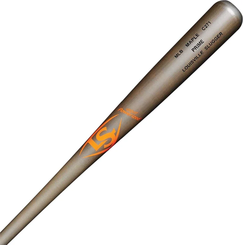 Baseball Bat For Collector’s Shelf-Louisville Slugger MLB Prime Maple C271 Bat - Gray Orange