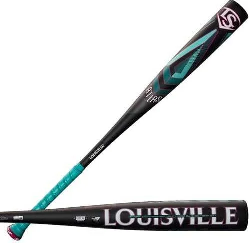 Baseball Bat For Long Games-Louisville Slugger 2025 Atlas (-3) BBCOR Bat - Mint Black