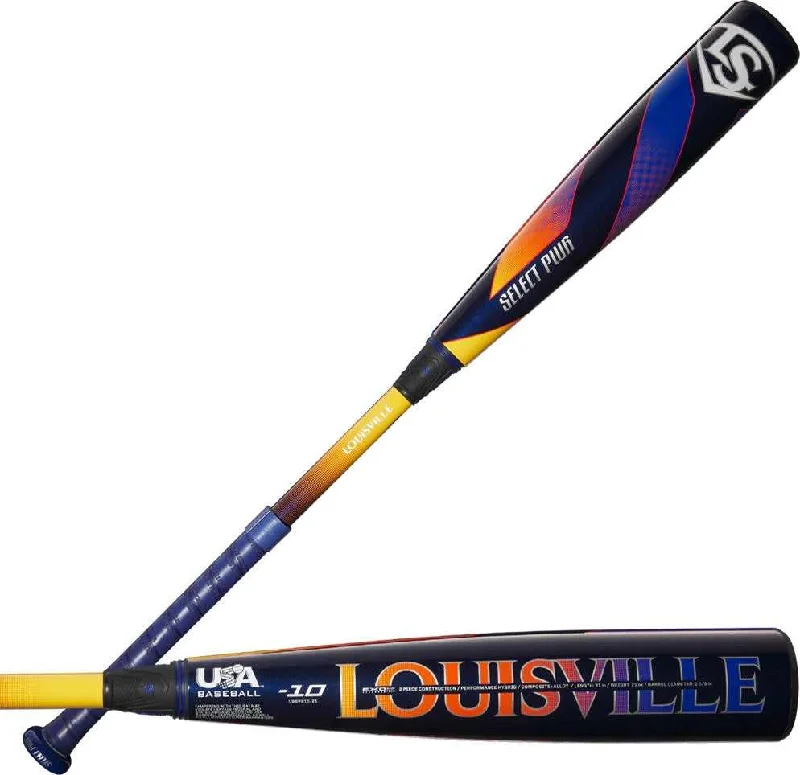 Baseball Bat For Rally Swings-Louisville Slugger 2025 Select PWR USA Approved (-10) Bat WBL4008010 - Black Yellow