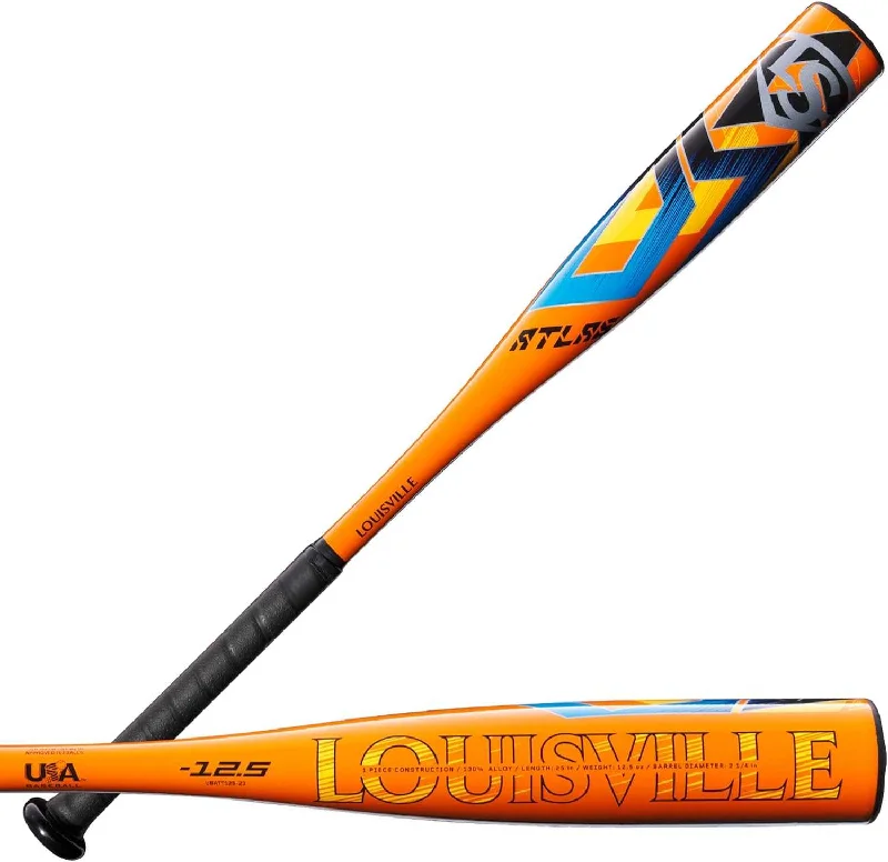 Baseball Bat For Summer Heat-Louisville Slugger Atlas (-12.5) USA Approved Tee Ball 2 1/4" Bat - Black Orange