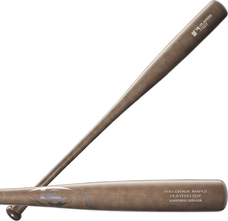 Baseball Bat For Winter Practice-Louisville Slugger Players Cut Maple Balanced Bat - Gray