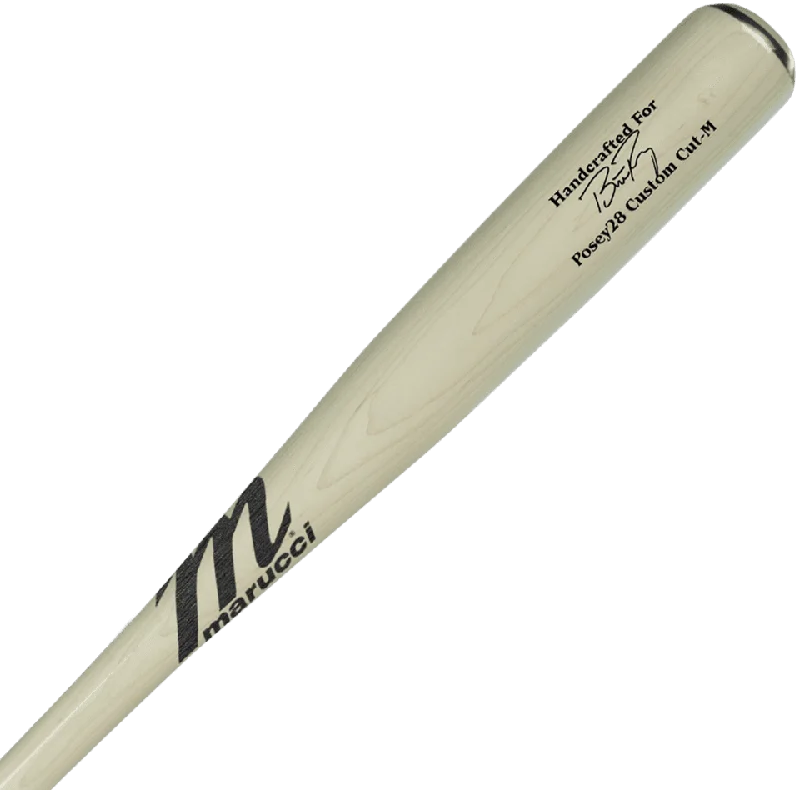 Baseball Bat For Senior Players-Marucci Buster Posey Maple Pro Model Maple Bat -  Whitewash