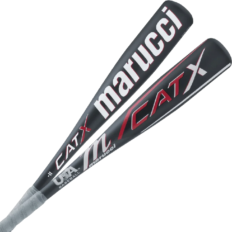 Baseball Bat For Tournaments-Marucci CatX Tee Ball USA Approved (-11) Bat - Gray Black