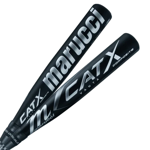 Baseball Bat By Top Brands-Marucci CatX Vanta BBCOR (-3) Bat - Black White