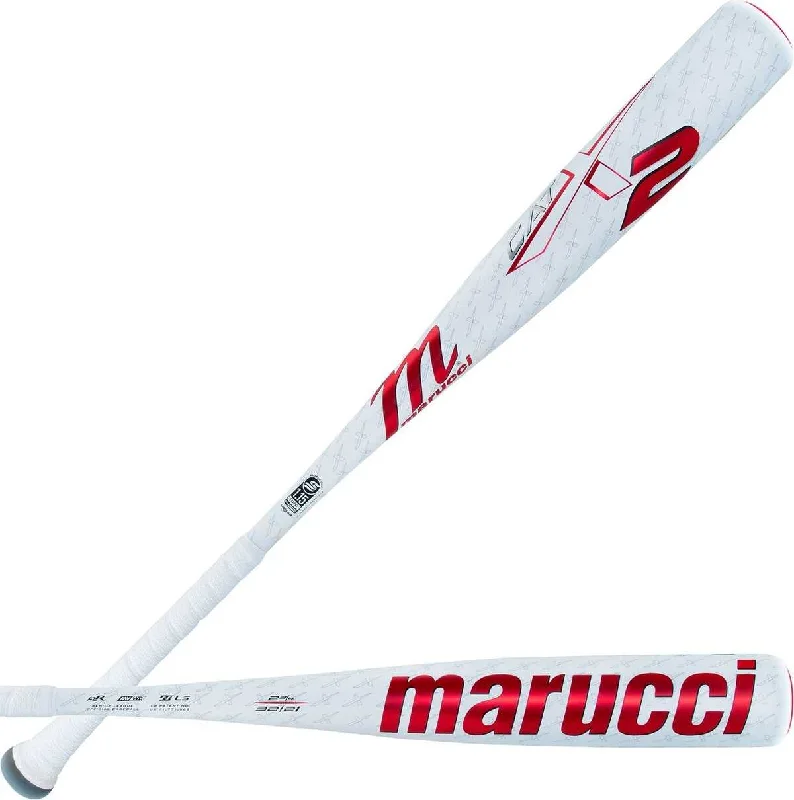 Baseball Bat For Family Fun-Marucci CATX2 USSSA (-10) Bat - White Red