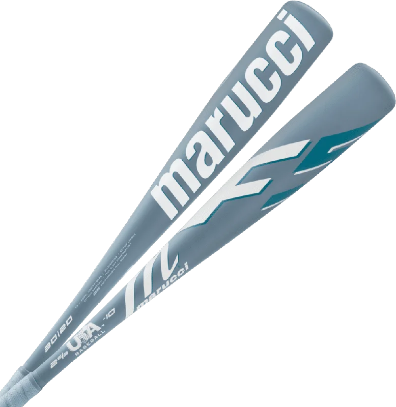 Baseball Bat With National Colors-Marucci F5 USA Approved (-10) Bat - White Gray