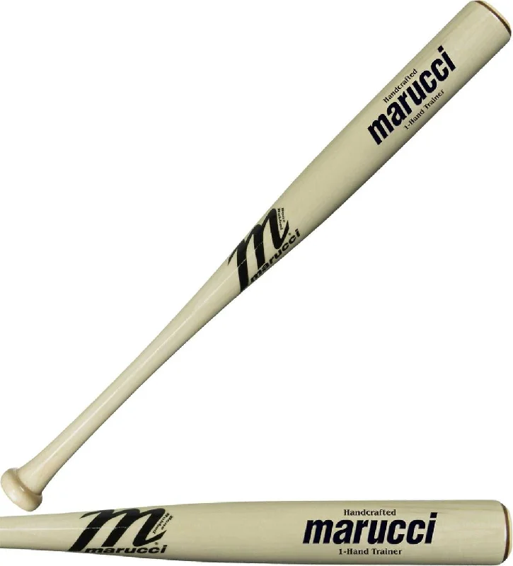 Baseball Bat With Retro Grain-Marucci One-Hand Trainer Maple Bat - Natural