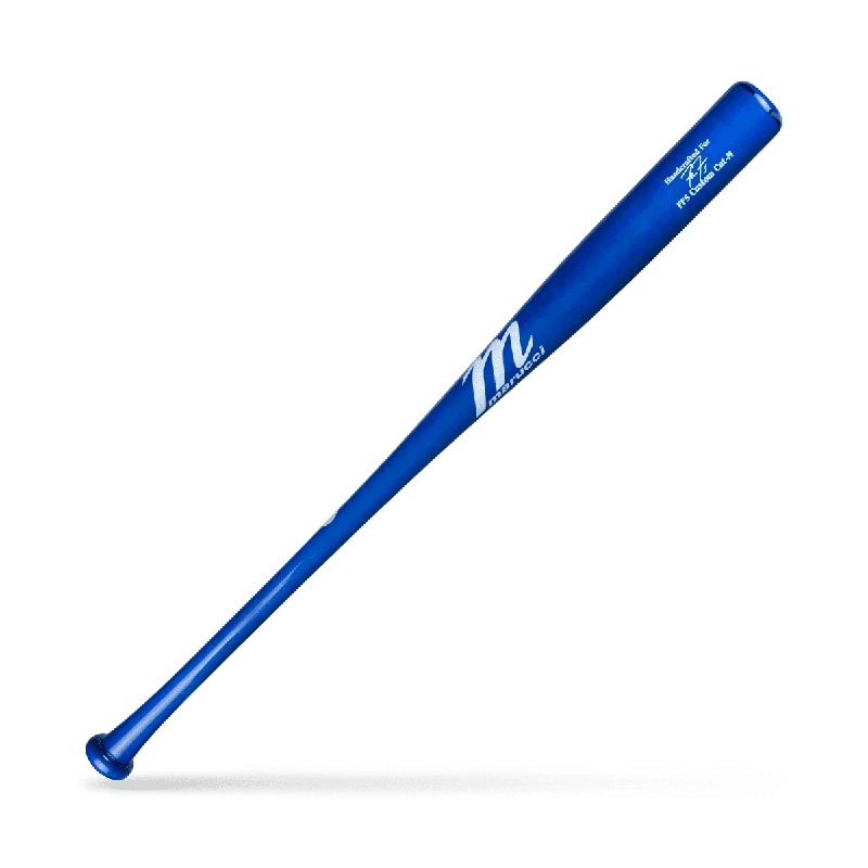 Baseball Bat With Pop-Up Ease-Marucci Pro Exclusive FREEMAN5 Maple Wood Bat MVE4FREEMAN5-RB - Royal Blue