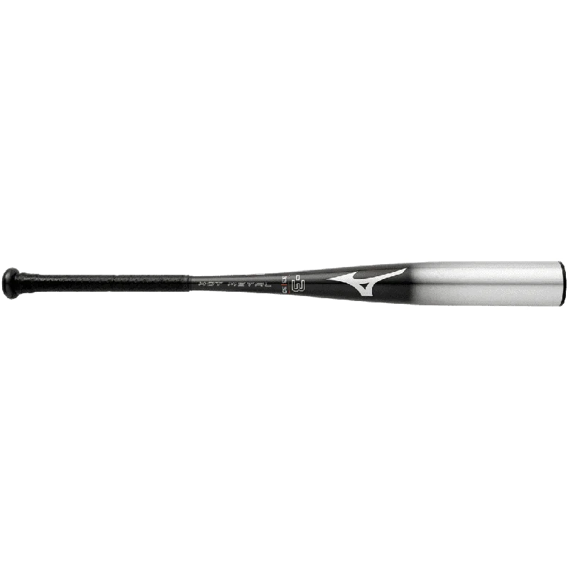 Baseball Bat For Camp Fun-Mizuno B22-Hot Metal - BBCOR Baseball Bat (-3) - Black Gray