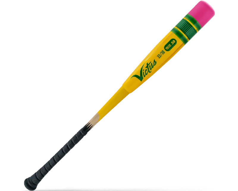 Baseball Bat For Casual Games-Victus 2024 Vibe Pencil (-3) BBCOR Bat VCBVIBP - Black Yellow