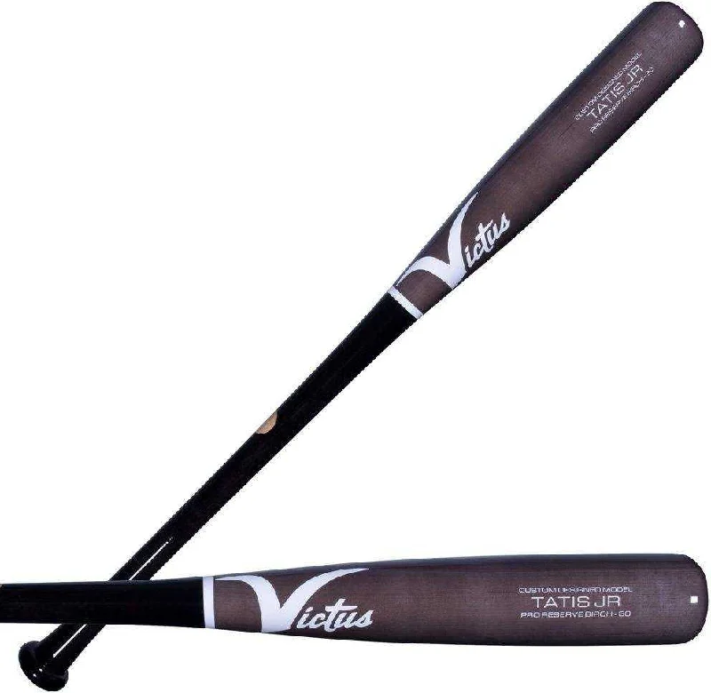 Baseball Bat With Vibration Dampening-Victus Fernando Tatis Youth 'TATISJR' Birch Bat - Black Silver