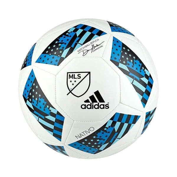 Football For Club Teams-adidas 16 MLS Glider Ball White/Shock Blue/Black