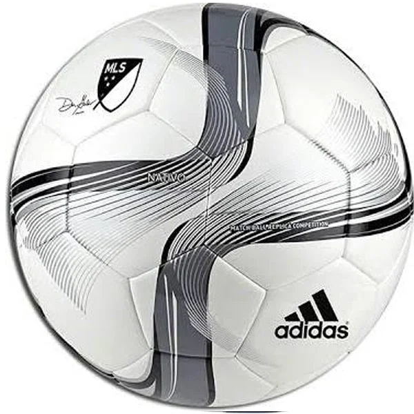 Football With Fall Tones-adidas 2015 MLS Competition NFHS Soccer Ball White/Black/Silver