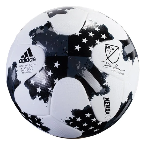 Football For Road Trips-adidas NFHS MLS Top Training Ball White/Black