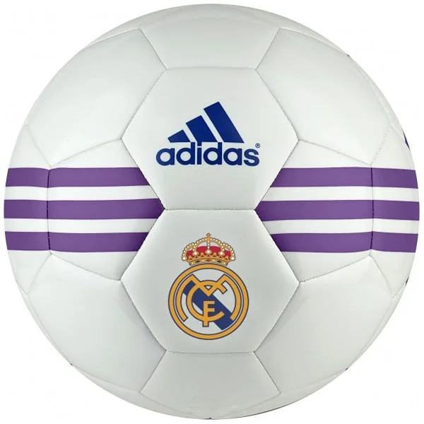 Football With Warranty-Adidas Real Madrid Ball White/Ray Purple/Collegiate Royal