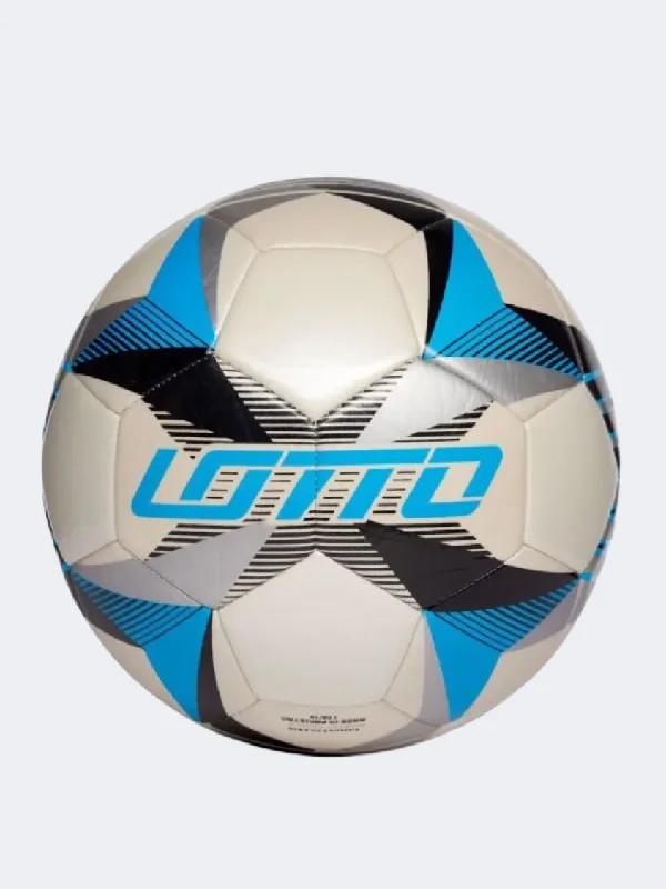 Football With 90s Throwback-Lotto 500 Evo 5 Unisex Football Ball White/Blue