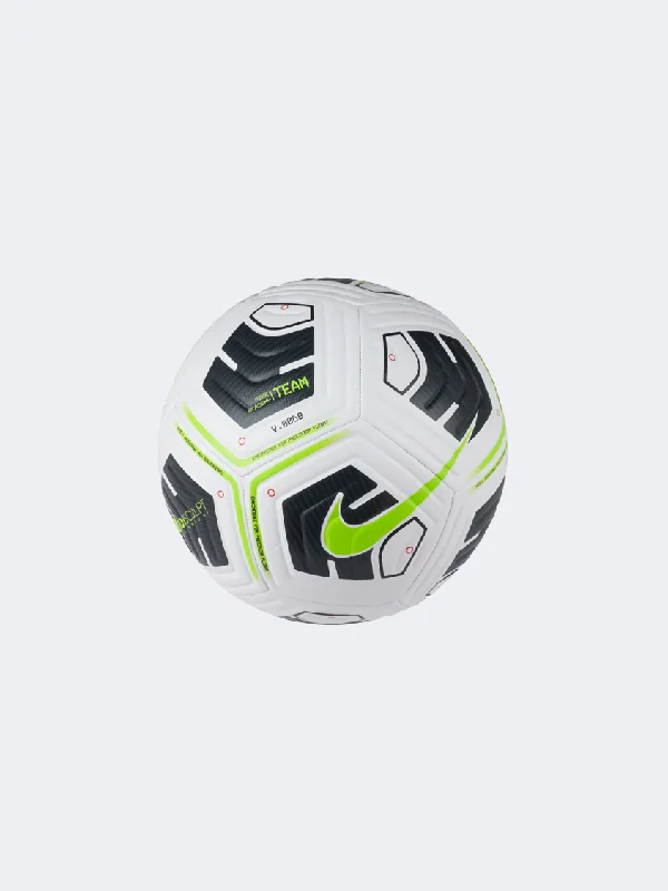 Football With Shock Resistance-Nike Academy Unisex Football Ball White/Black/Volt